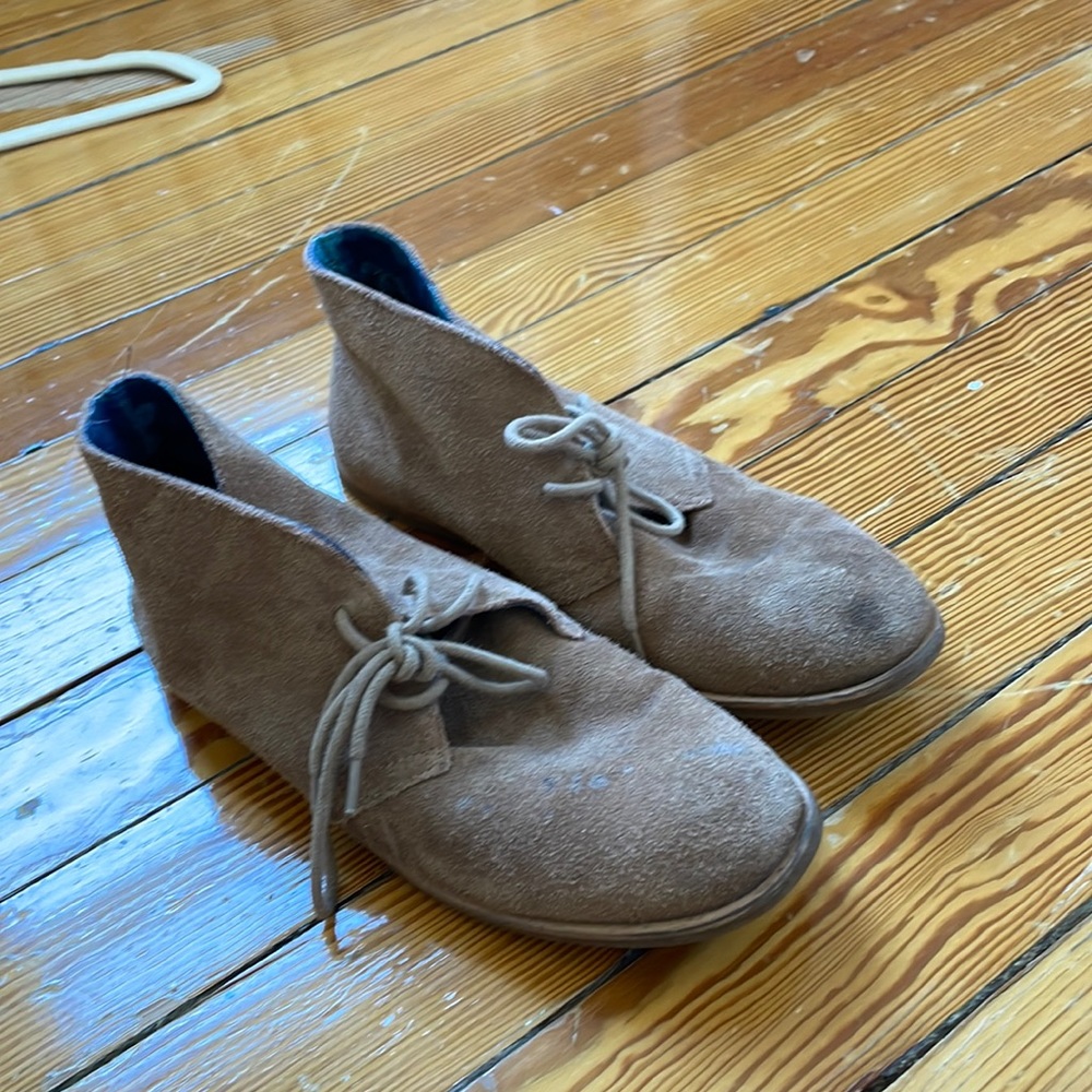 Lucky Brand Brown Suede Booties